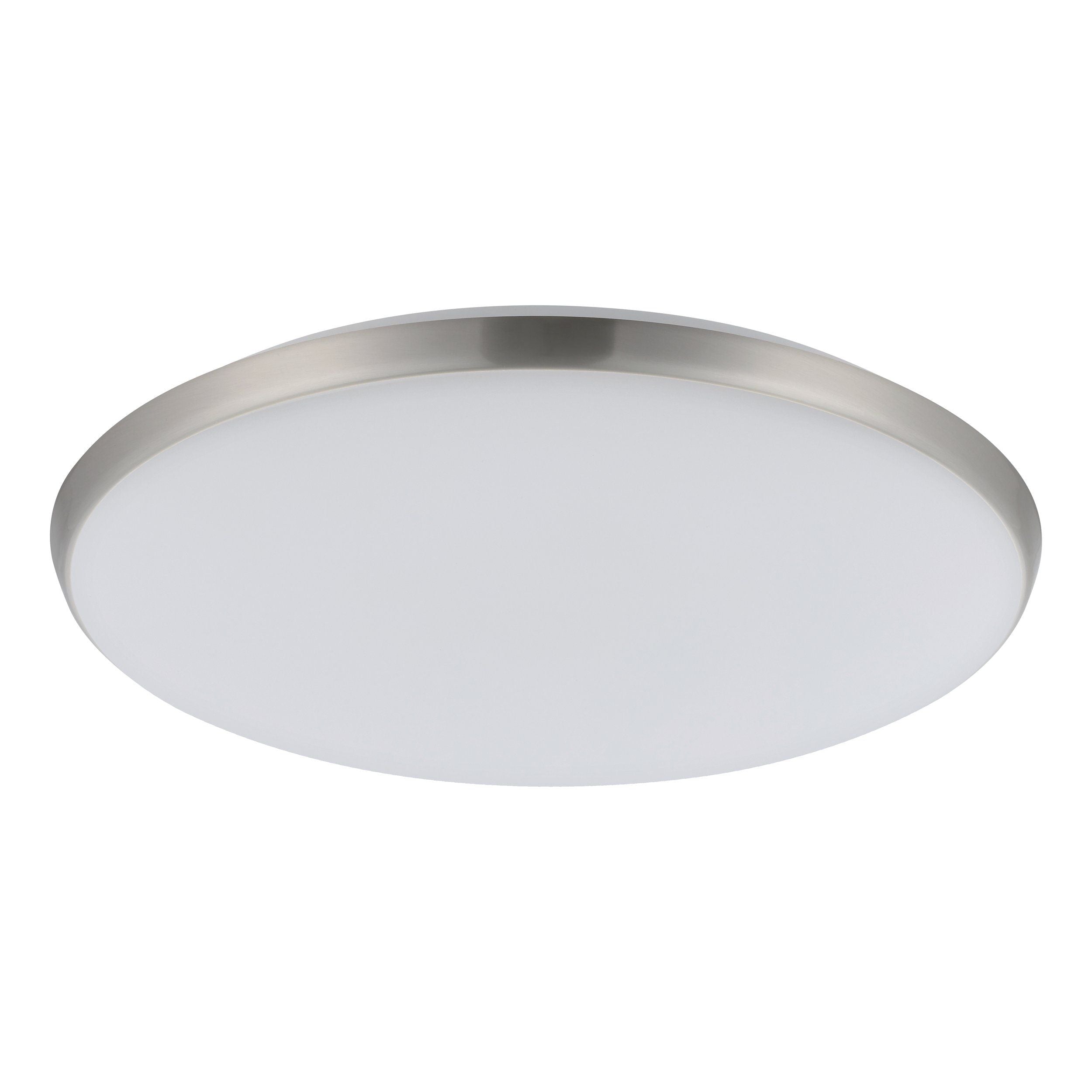 Ollie 2 28/35w Satin Nickel 400mm Tri-Colour LED Oyster