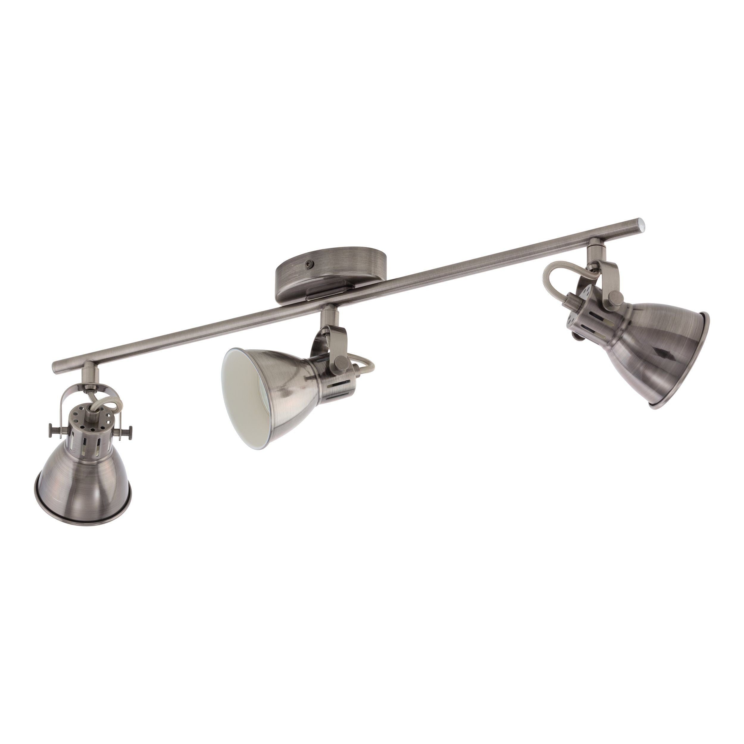 Seras Antique Bronze 3 Light Modern Industrial GU10 Spotlight