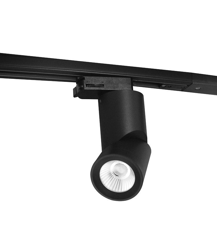 TH17 Black LED 3000k Adjustable Track Light Head
