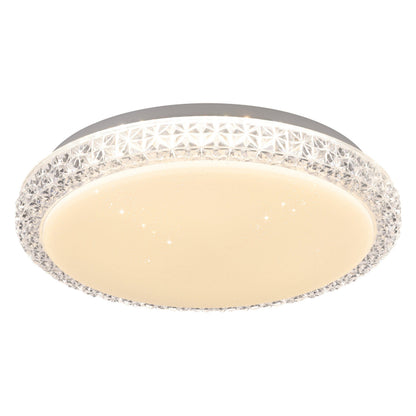 Delilah 18w Crystal-Look LED Tri-Colour Oyster