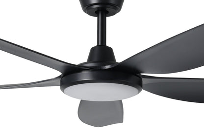 Miami 52"/1320mm 5 Blade Black with LED DC Motor ABS Ceiling Fan