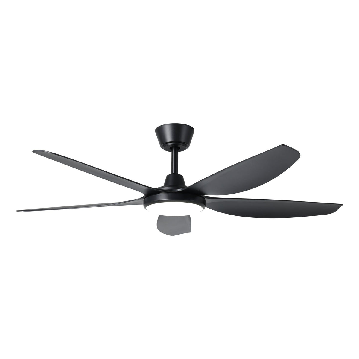 Miami 52"/1320mm 5 Blade Black with LED DC Motor ABS Ceiling Fan