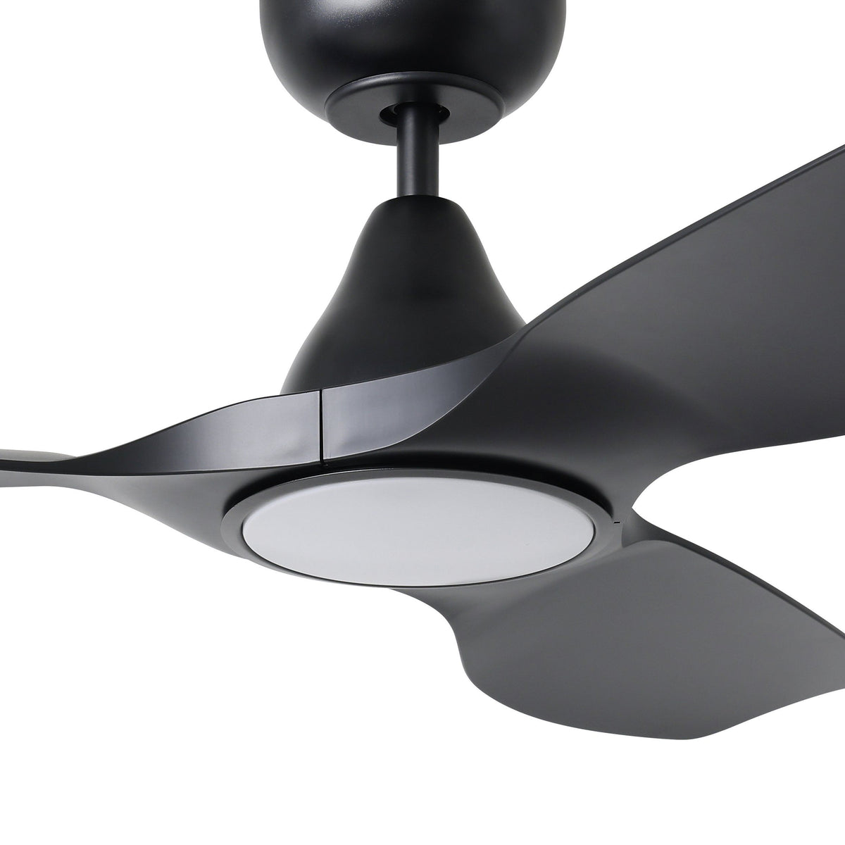 Surf 40"/1020mm 3 Blade Black with LED Light DC Motor ABS Ceiling Fan