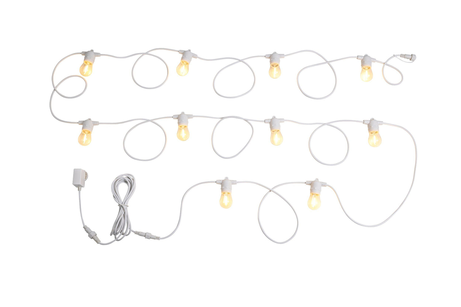 Festoon White with 10-Light Warm White Kit