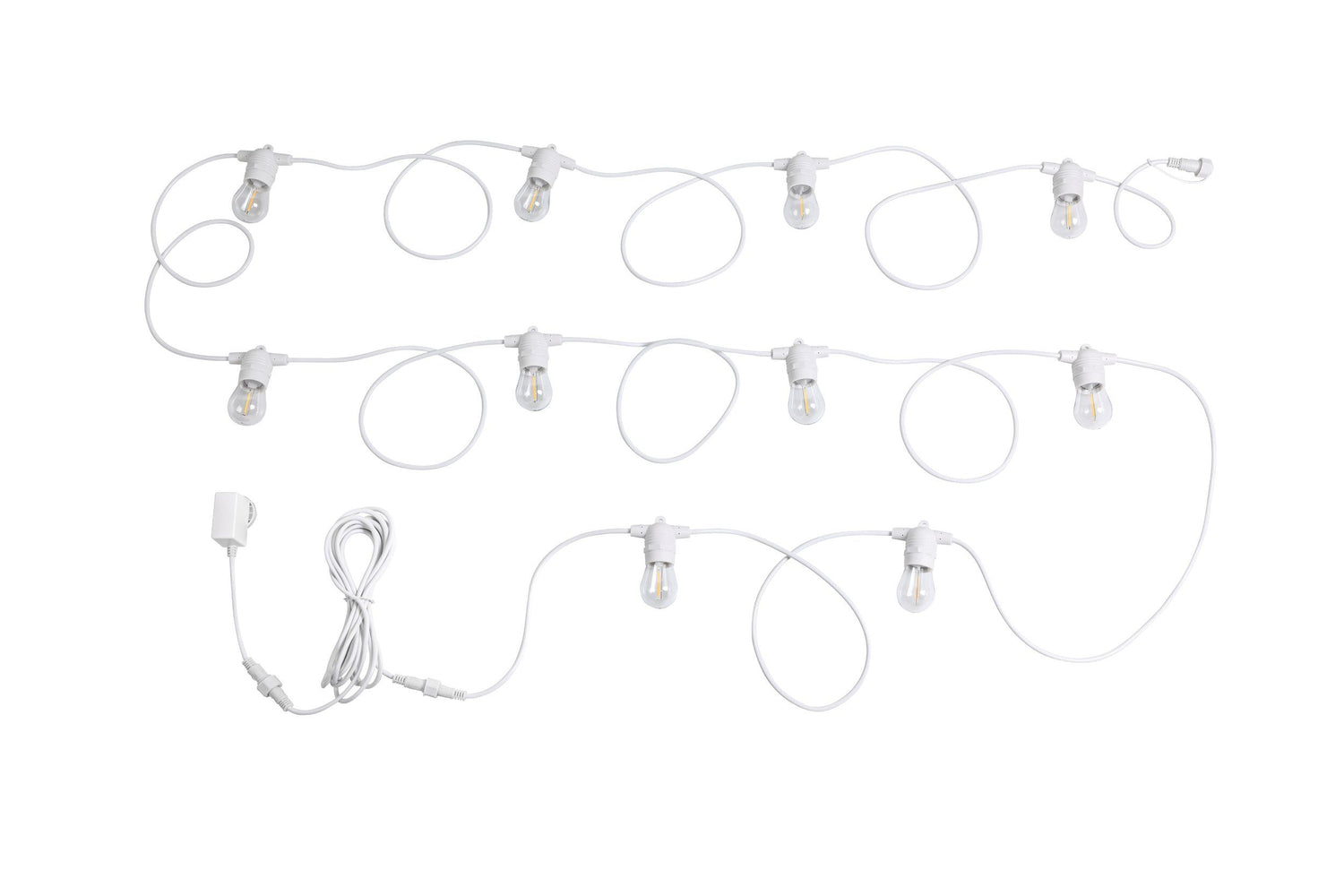 Festoon White with 10-Light Warm White Kit