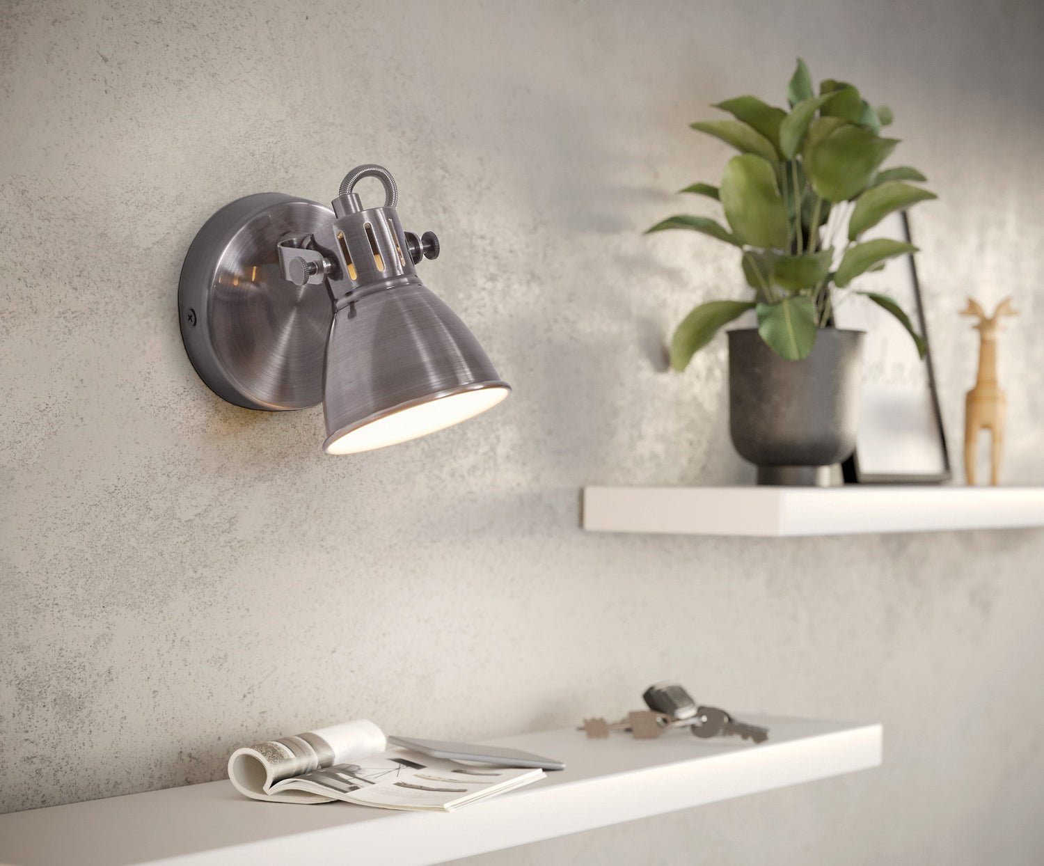 Seras Antique Bronze 1 Light Modern Industrial GU10 Spotlight
