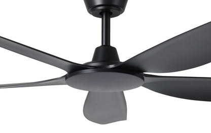 Miami 52"/1320mm 5 Blade Black DC Motor ABS Ceiling Fan