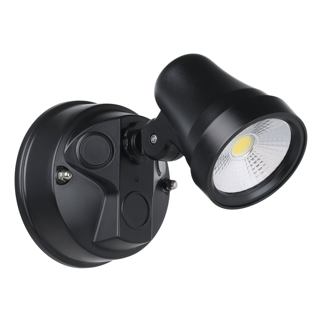 Coastguard 1 Light Black Tri-Colour Exterior Security Spot Light