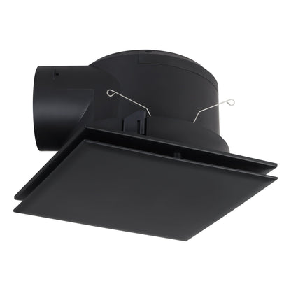 Samba Black Square Bathroom Exhaust Fan