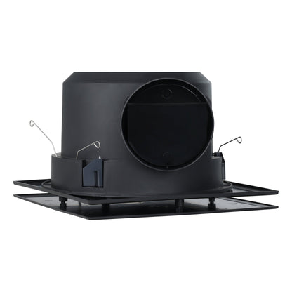 Samba Black Square Bathroom Exhaust Fan