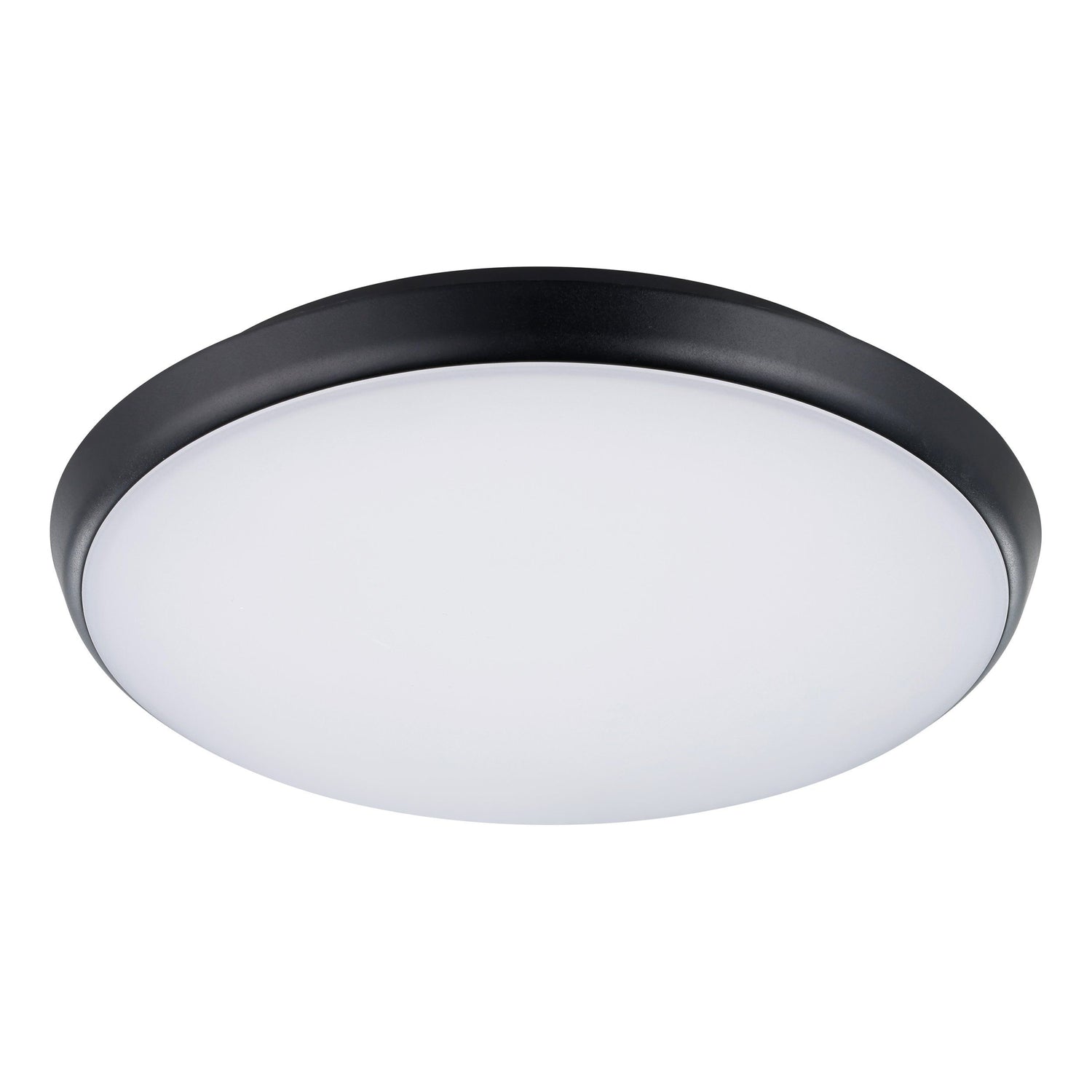 Ollie 2 12/15w Black 250mm Tri-Colour LED Oyster