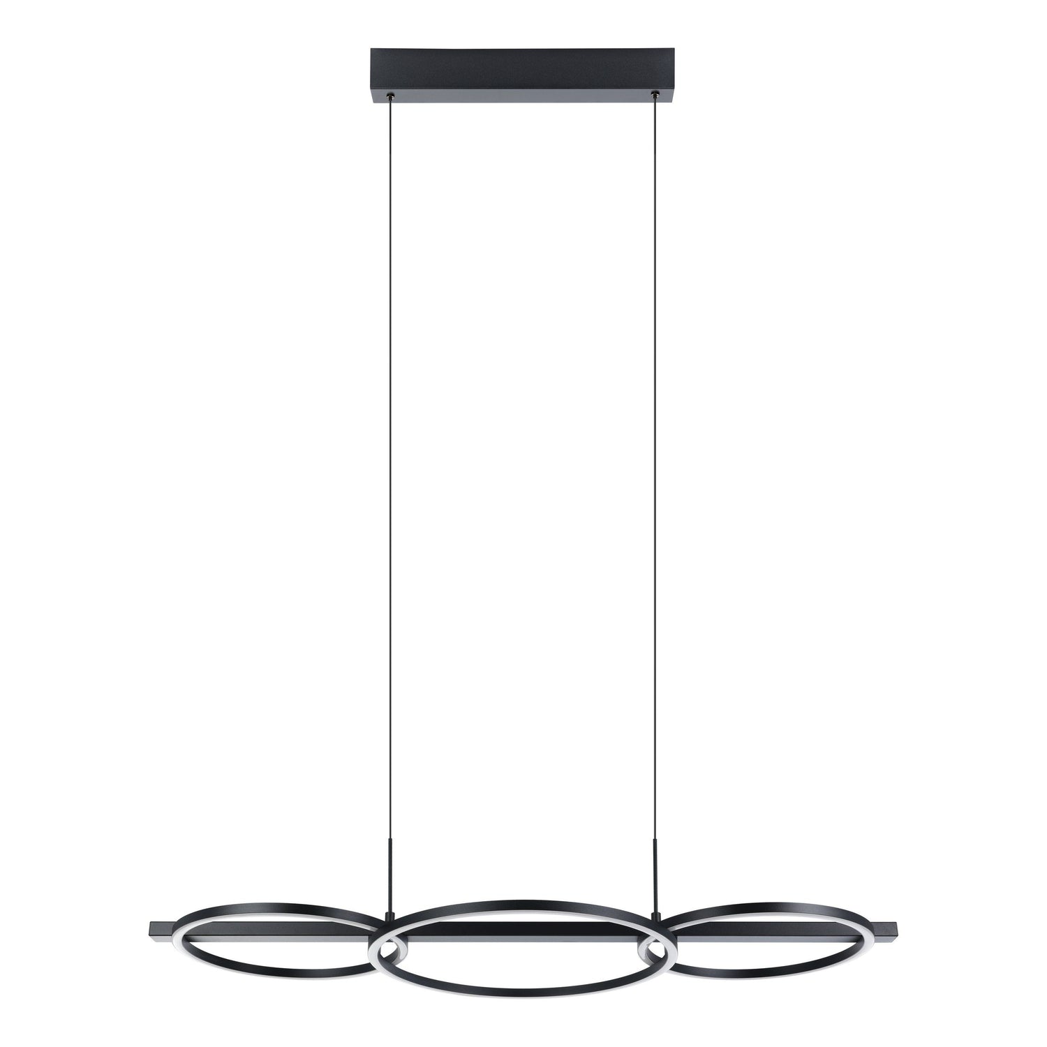 Lanacera Modern LED 3000k 3-Ring Black Pendant