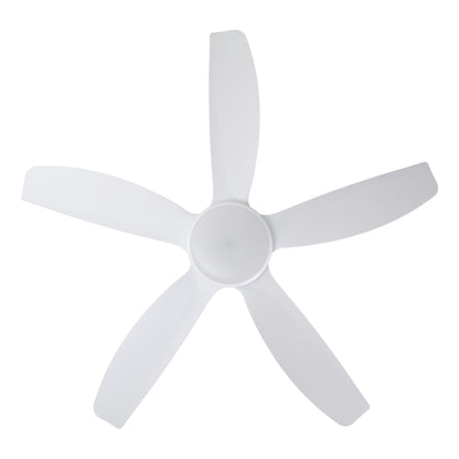 Miami 48"/1220mm 5 Blade White with LED DC Motor ABS Ceiling Fan