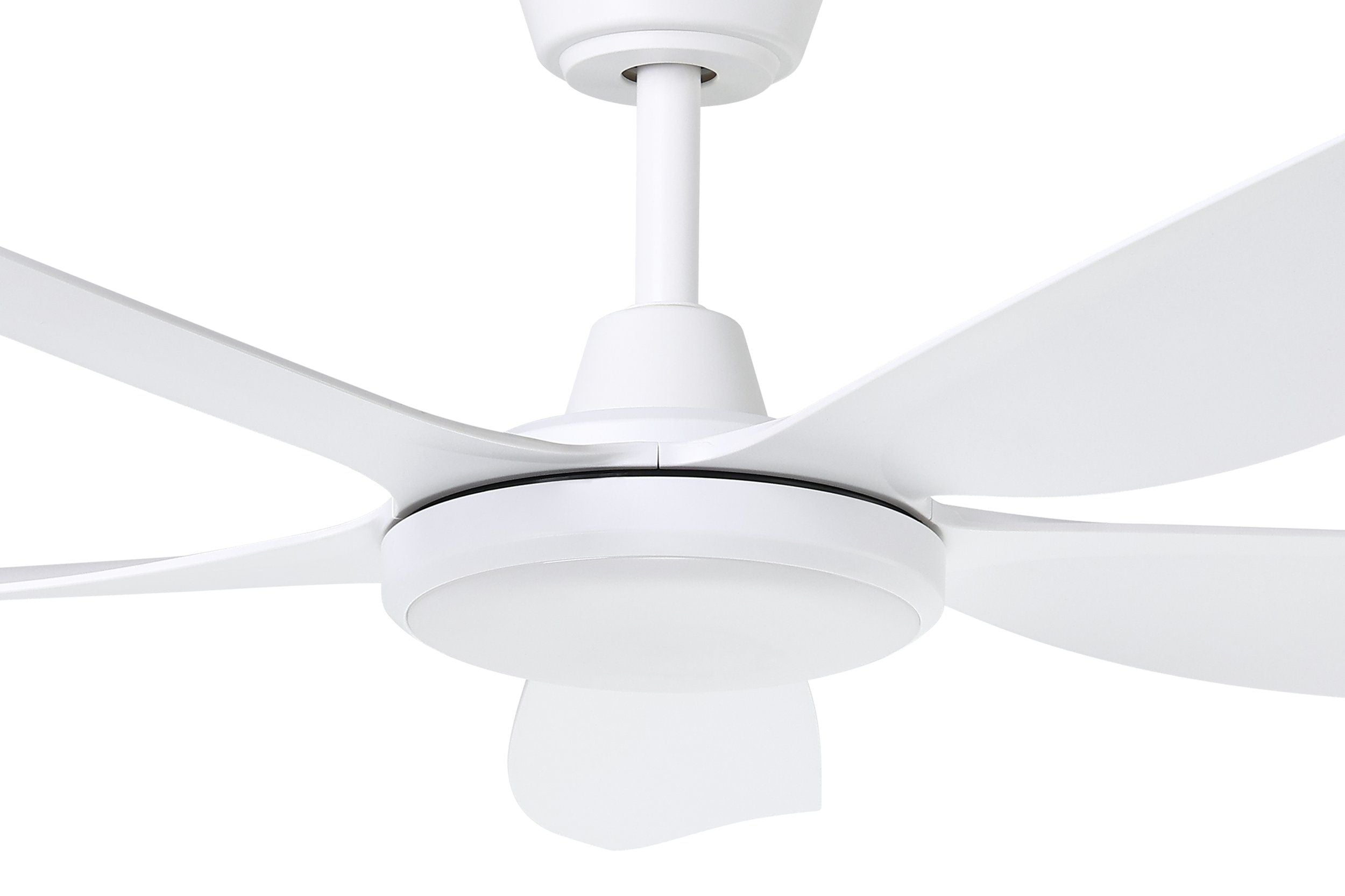 Miami 48"/1220mm 5 Blade White with LED DC Motor ABS Ceiling Fan