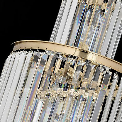 Chanel Small Gold with Clear Crystal Long Cascade Chandelier