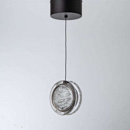 Yoyo 1 Light Gun Metal Modern LED Tri-Colour Crystal-Look Acrylic Pendant