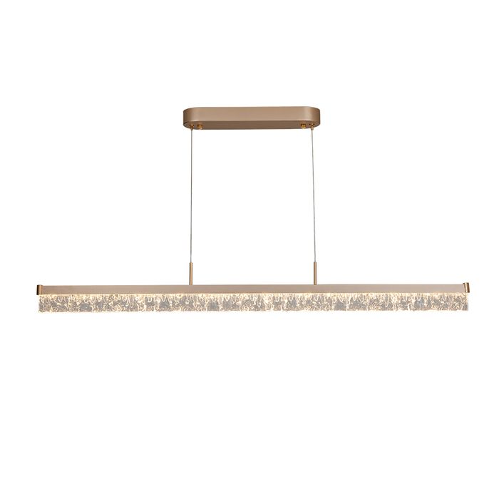 Brystol 1.2m Gold and Crystal Modern Tri-Colour LED Pendant