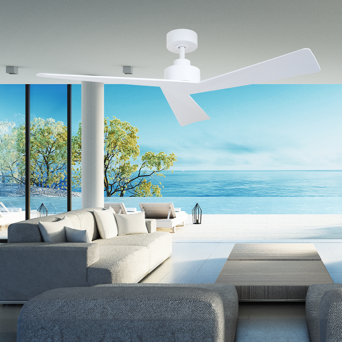 Bronte 52"/1320mm 3 Blade White DC Motor Ceiling Fan