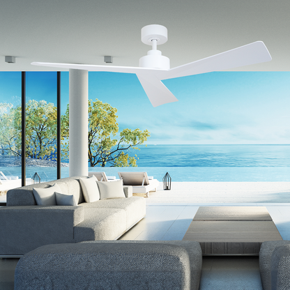 Bronte 52&quot;/1320mm 3 Blade White DC Motor Ceiling Fan