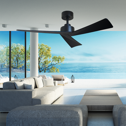 Bronte 52&quot;/1320mm 3 Blade Black DC Motor Ceiling Fan