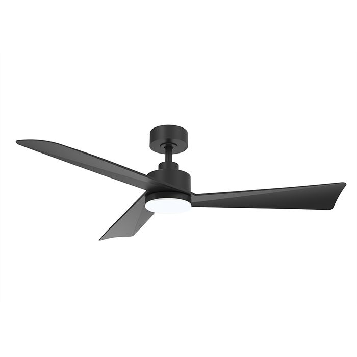 Bronte 52"/1320mm 3 Blade Black with LED Light DC Motor Ceiling Fan