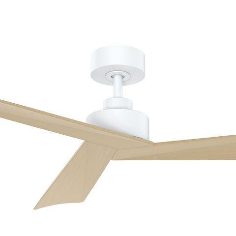 Bronte 52"/1320mm 3 Blade White with Oak DC Motor Ceiling Fan