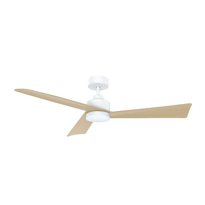 Bronte 52&quot;/1320mm 3 Blade White and Oak with LED Light DC Motor Ceiling Fan