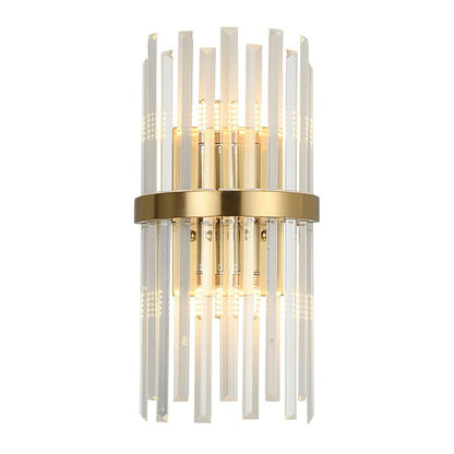 Oxford Gold and Clear Glass Modern Wall Light