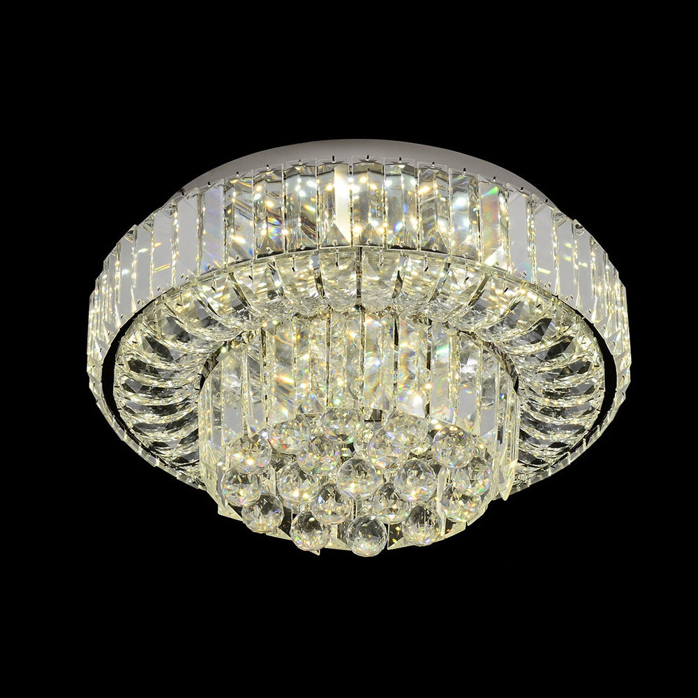 QL88108-400 Crystal Tiered Remote Controlled Tri-Colour Ceiling Light