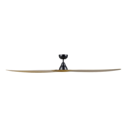 Surf 72"/1829mm 3 Blade Black with Teak DC Motor ABS Ceiling Fan