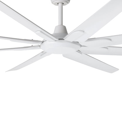 Santorini 84"/2130mm 8 Blade White DC Motor ABS Ceiling Fan