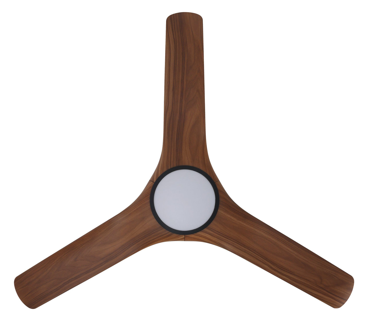 Tahiti 52"/1320mm 3 Blade Black and Teak with LED Light DC Motor ABS Ceiling Fan