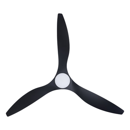 Surf 72"/1829mm 3 Blade Black with LED DC Motor ABS Ceiling Fan