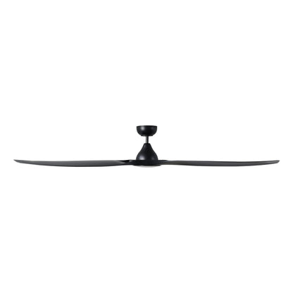 Surf 72"/1829mm 3 Blade Black with LED DC Motor ABS Ceiling Fan