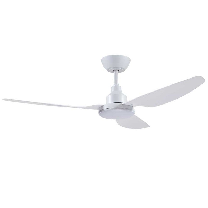 Glacier 52&quot;/1300mm 3 Blade White with LED Light DC Motor Glass Fibre Composite Ceiling Fan