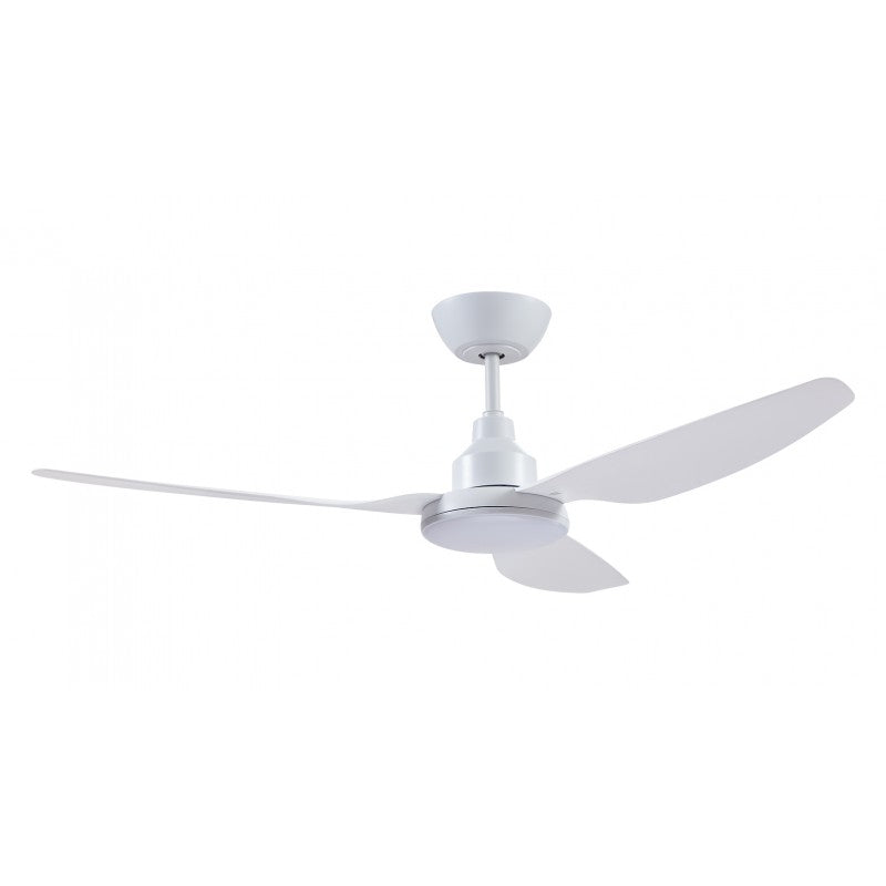 Glacier 56"/1400mm 3 Blade White with LED Light DC Motor Glass Fibre Composite Ceiling Fan