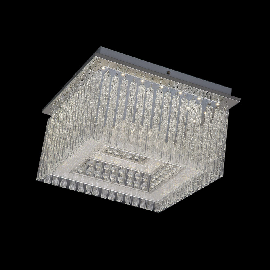 Vienna Small Square Tiered Classic Tri-Colour Ceiling Light