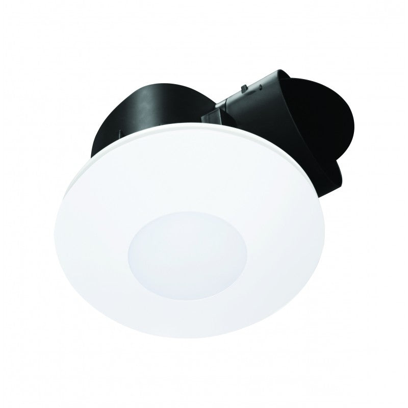Airbus 200 DC White Round with LED Light Exhaust Fan with 24/7 Mode