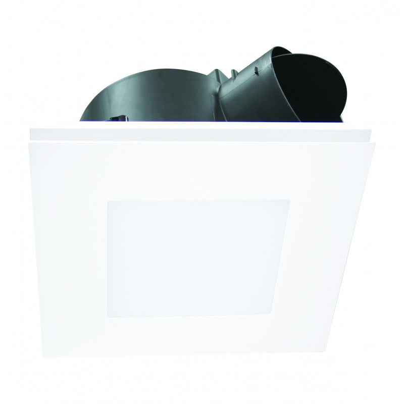 Airbus 250 DC White with LED Light Square Exhaust Fan with 24/7 Mode