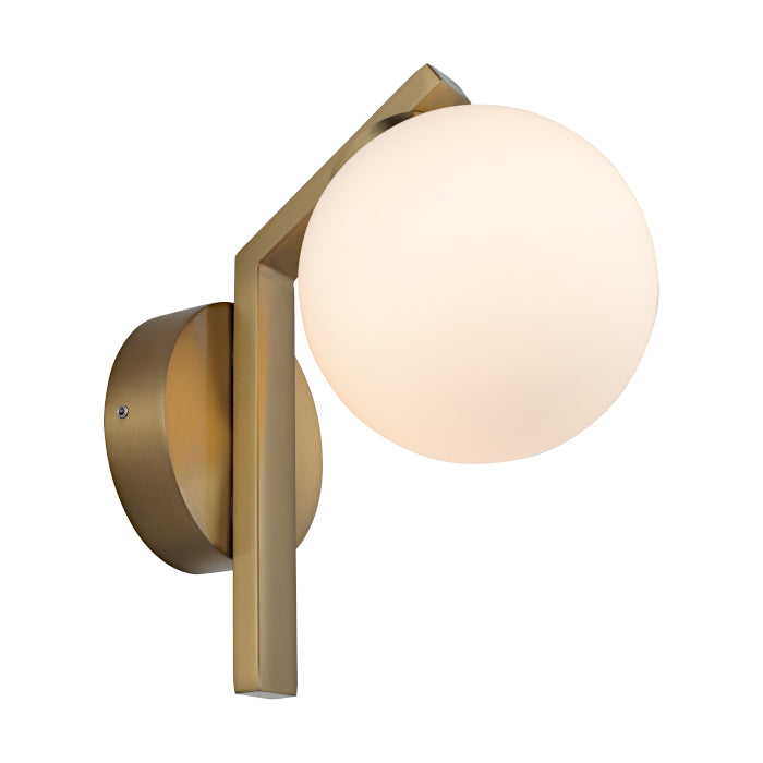 Rayna Gold IP44 1 Light Contemporary Wall Light