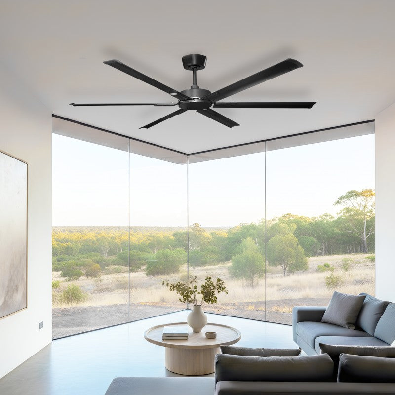 Sovereign 60"/1500mm 6 Blade Black DC Motor Epoxy Powder Coated Aluminium Ceiling Fan