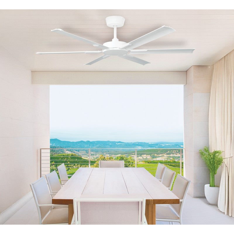 Sovereign 60"/1500mm 6 Blade White DC Motor Epoxy Powder Coated Aluminium Ceiling Fan