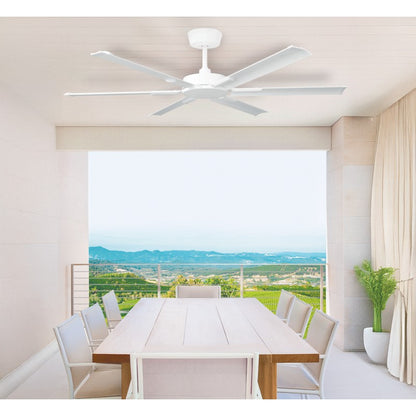 Sovereign 60"/1500mm 6 Blade White DC Motor Epoxy Powder Coated Aluminium Ceiling Fan