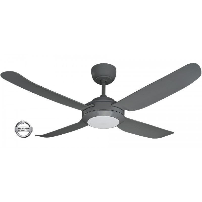 Spinika II 48&quot;/1220mm Titanium with LED Light Glass Fibre Composite Plastic AC Motor Ceiling Fan