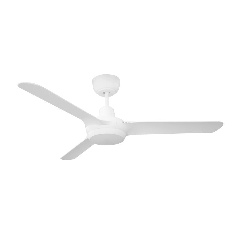 Spyda DC 50"/1250mm 3 Blade White with LED Light DC Motor Polycarbonate Composite Ceiling Fan