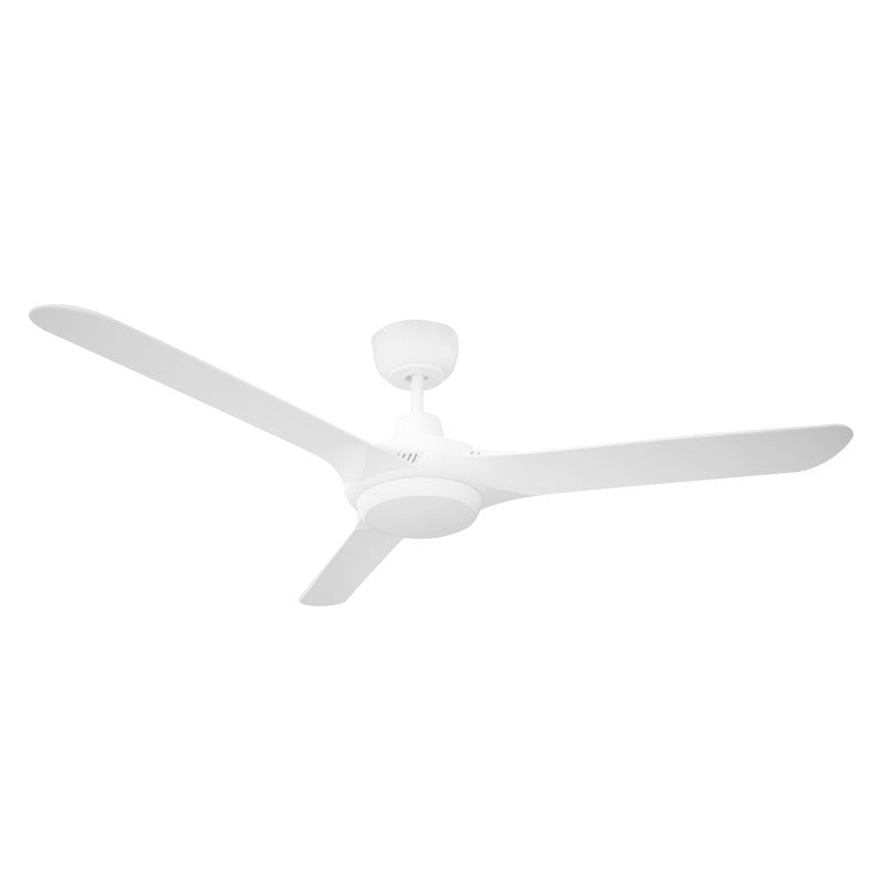 Spyda DC 56"/1400mm 3 Blade White with LED Light DC Motor Polycarbonate Composite Ceiling Fan