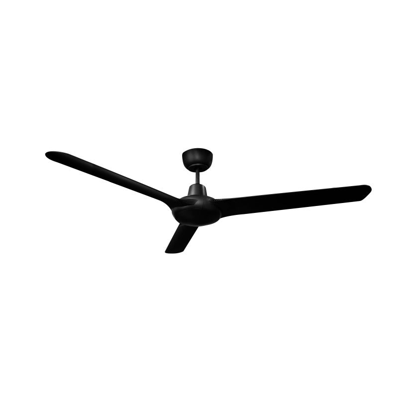 Spyda DC 62"/1570mm 3 Blade Black DC Motor Polycarbonate Composite Ceiling Fan