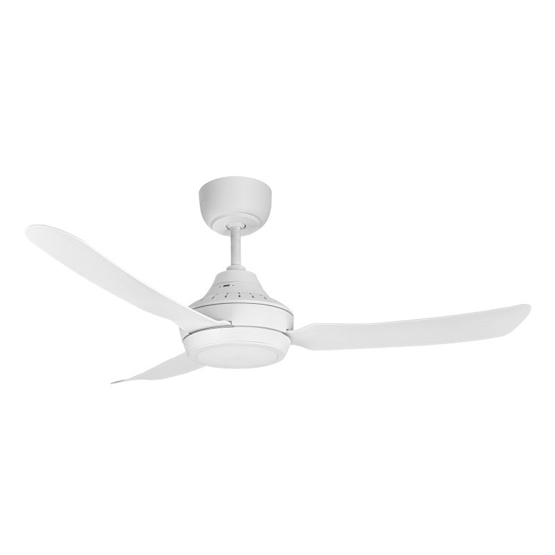 Stanza DC 48"/1200mm 3 Blade White with LED Light DC Motor Glass Fibre Composite Ceiling Fan