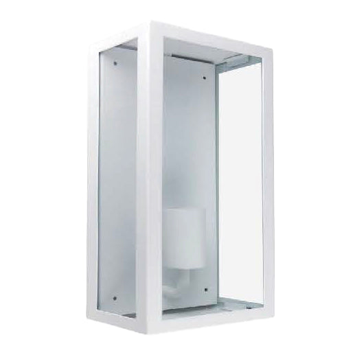 Eltanin 34 Tall White Box Hamptons Lantern Wall Exterior