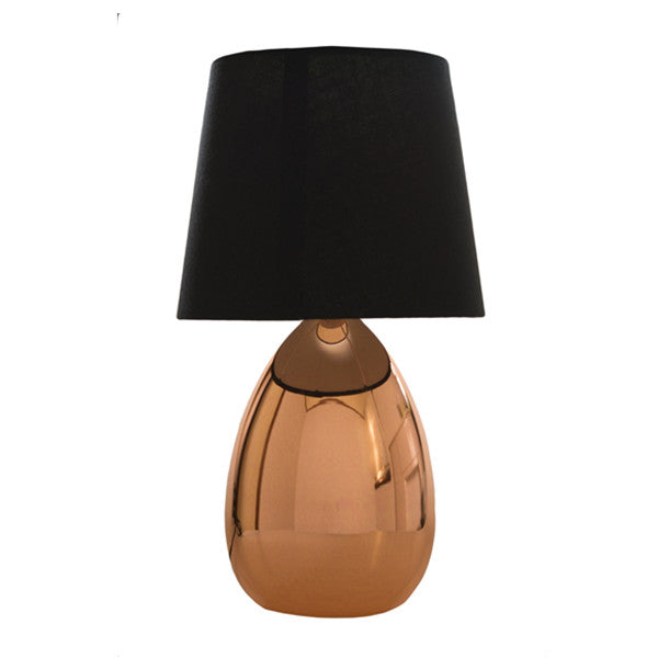 Libby Copper and Black Modern Touch Lamp